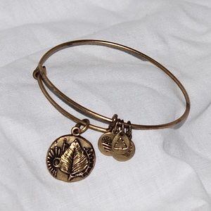 Alex and Ani Gold charm Bracelet